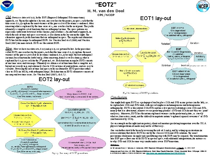 “EOT 2” H. M. van den Dool Old: Given is a data set f