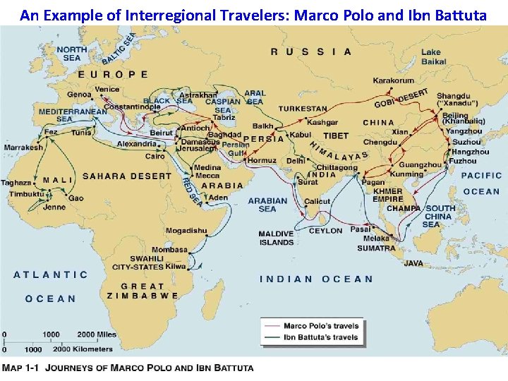 An Example of Interregional Travelers: Marco Polo and Ibn Battuta 