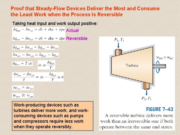 Proof that Steady-Flow Devices Deliver the Most and Consume the Least Work when the