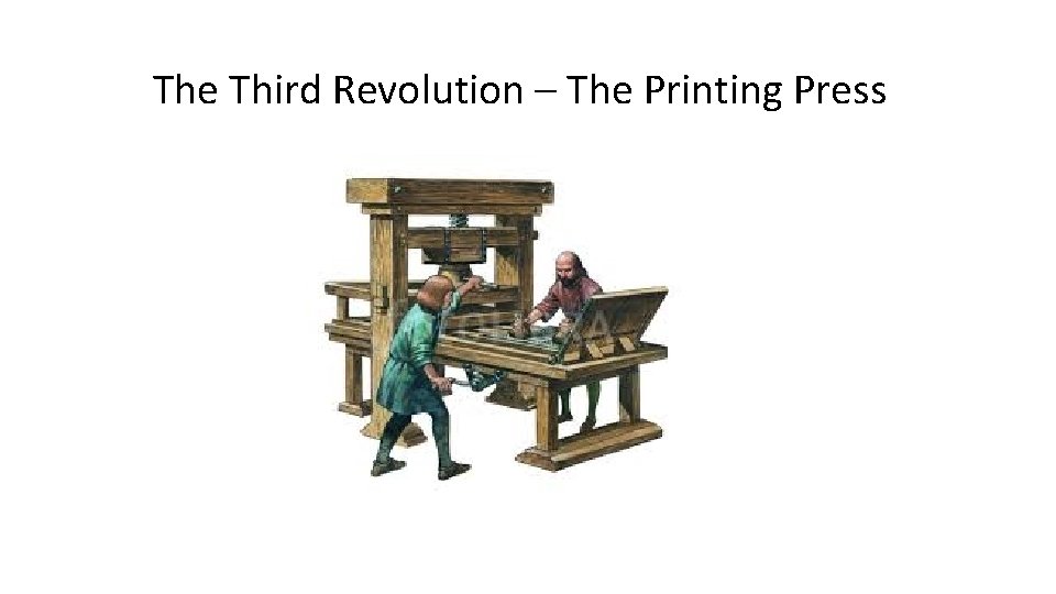 The Third Revolution – The Printing Press 