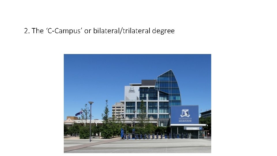 2. The ‘C-Campus’ or bilateral/trilateral degree 