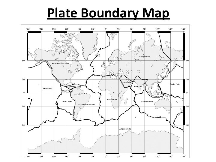 Plate Boundary Map 