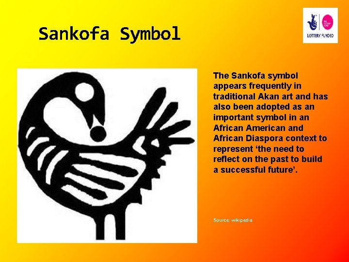 Sankofa Symbol The Sankofa symbol appears frequently in traditional Akan art and has also