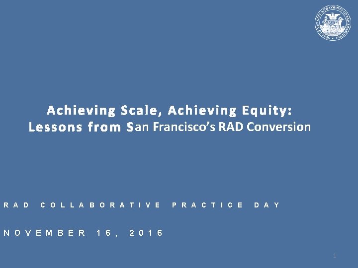 Achieving Scale, Achieving Equity: L e s s o n s f r o