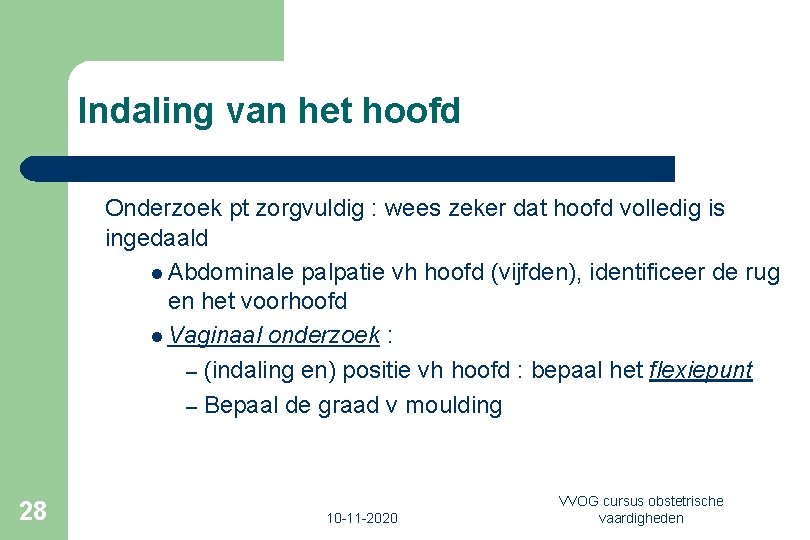 Indaling van het hoofd Onderzoek pt zorgvuldig : wees zeker dat hoofd volledig is