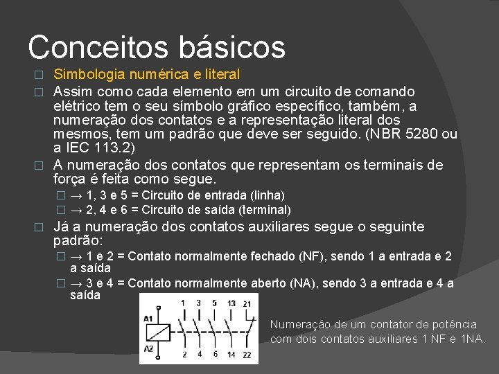 Conceitos básicos Simbologia numérica e literal Assim como cada elemento em um circuito de