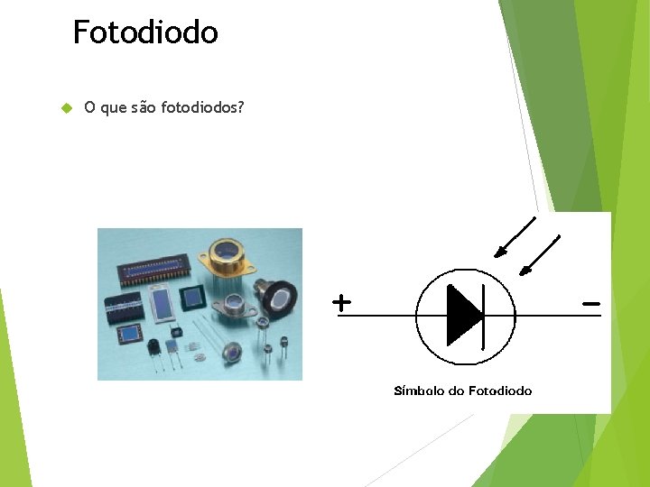 Fotodiodo O que são fotodiodos? 