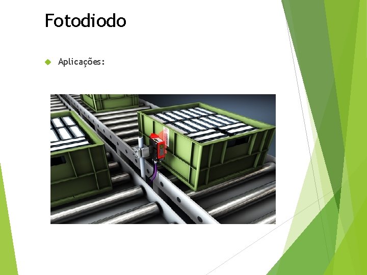 Fotodiodo Aplicações: Fotodiodo Aplicações: