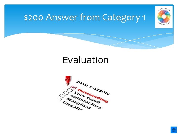 $200 Answer from Category 1 Evaluation 