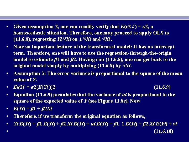  • Given assumption 2, one can readily verify that E(v 2 i )