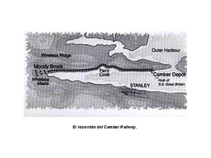 El recorrido del Camber Railway. 