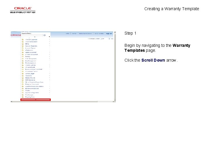 Creating a Warranty Template Step 1 Begin by navigating to the Warranty Templates page.