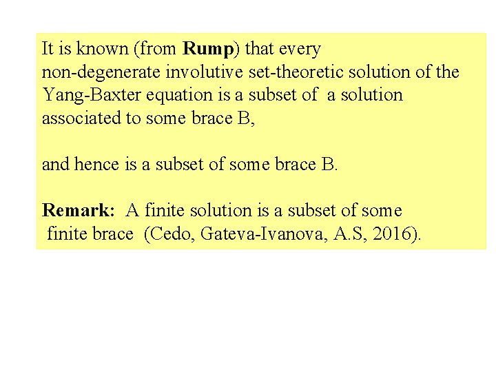 It is known (from Rump) that every non-degenerate involutive set-theoretic solution of the Yang-Baxter