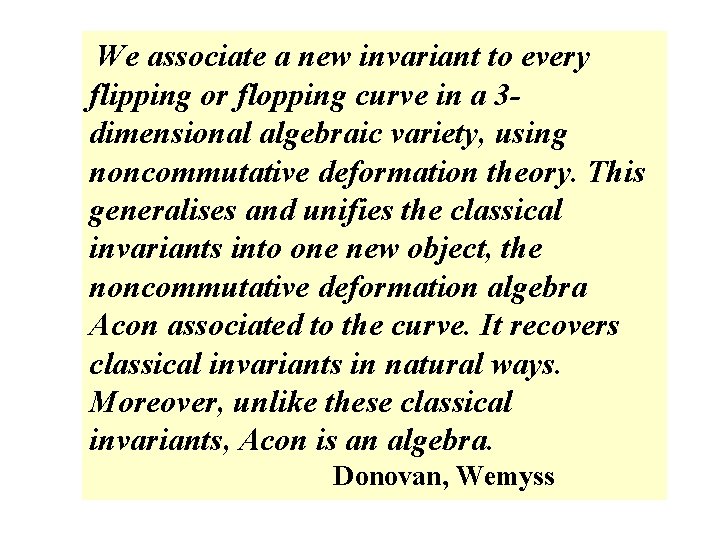 We associate a new invariant to every flipping or flopping curve in a 3