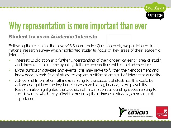 Why representation is more important than ever Student focus on Academic Interests Following the Why representation is more important than ever Student focus on Academic Interests Following the