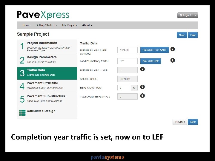 Completion year traffic is set, now on to LEF paviasystems 