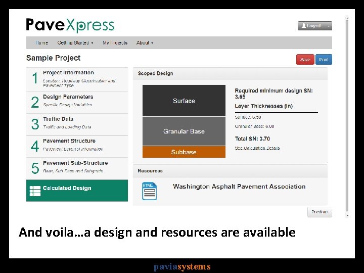 And voila…a design and resources are available paviasystems 