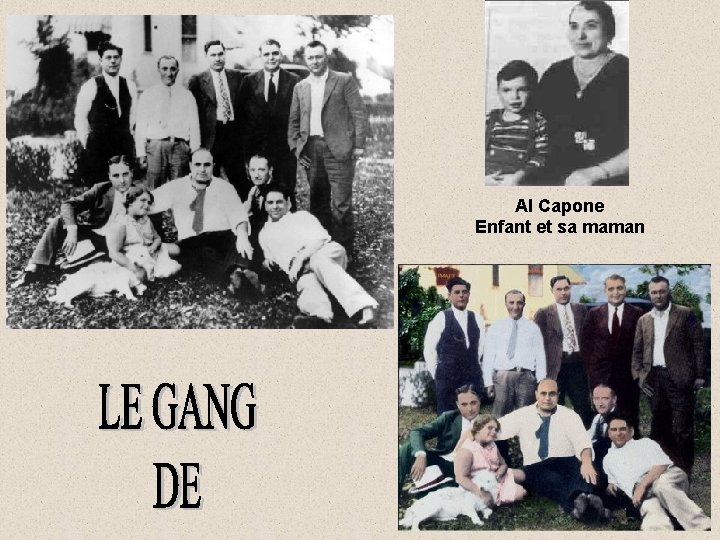 Al Capone Enfant et sa maman 