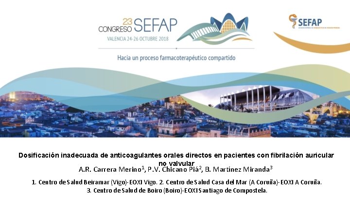Dosificación inadecuada de anticoagulantes orales directos en pacientes con fibrilación auricular no valvular A. Dosificación inadecuada de anticoagulantes orales directos en pacientes con fibrilación auricular no valvular A.