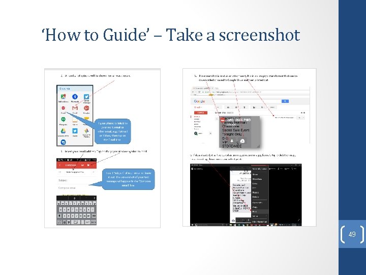 ‘How to Guide’ – Take a screenshot 49 