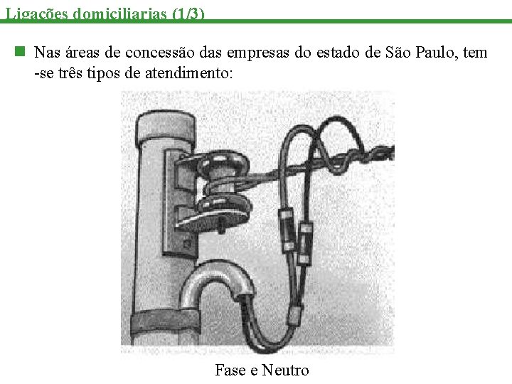 Ligações domiciliarias (1/3) n Nas áreas de concessão das empresas do estado de São