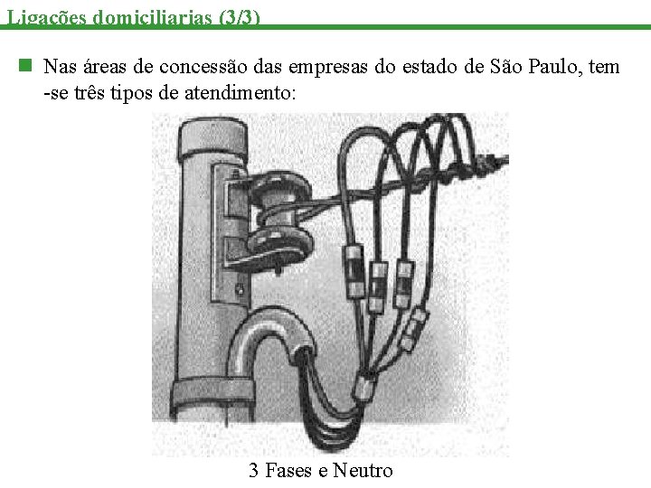 Ligações domiciliarias (3/3) n Nas áreas de concessão das empresas do estado de São