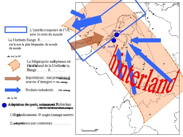 L’interface majeure de l’UE avec le reste du monde Rotterdam La N……………… Northern Range