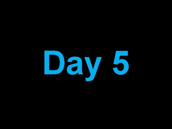 Day 5 