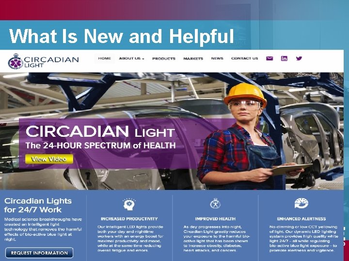 What Is New and Helpful What Is New and Helpful