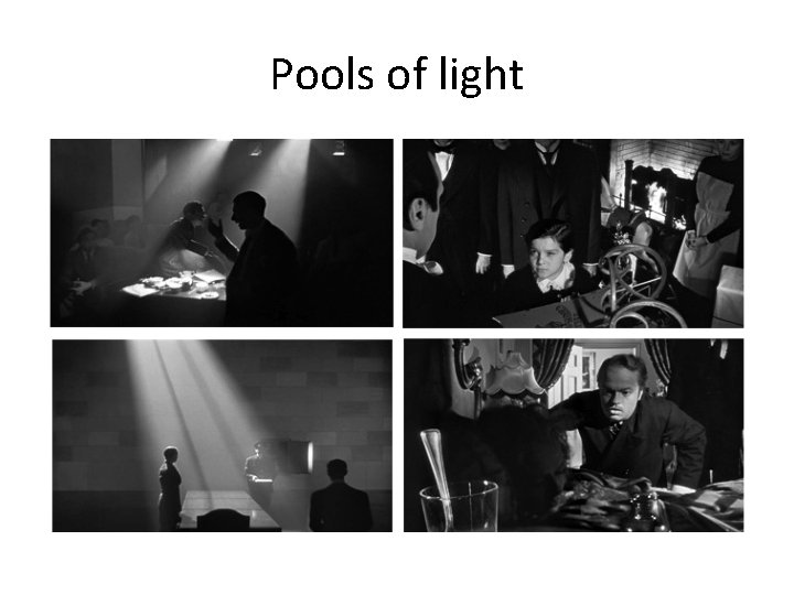 Pools of light 
