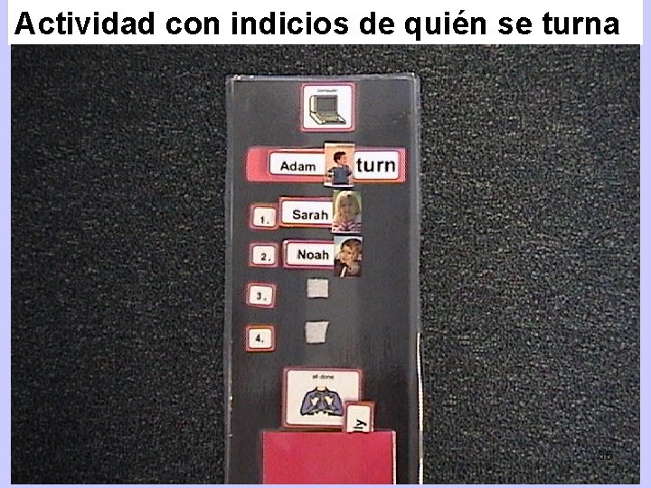 Actividad con indicios de quién se turna 4 CSEFEL 35 