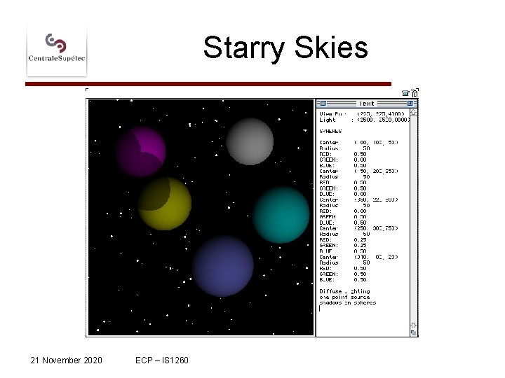 Starry Skies 21 November 2020 ECP – IS 1260 
