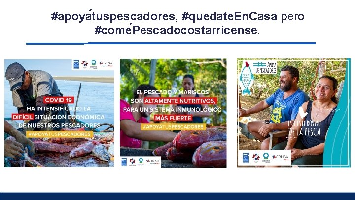#apoya tuspescadores, #quedate. En. Casa pero #come Pescadocostarricense. 
