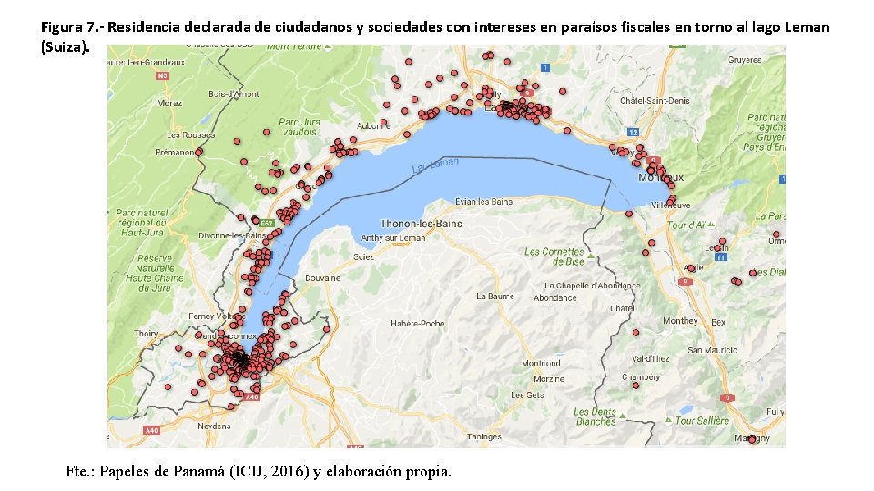 Figura 7. - Residencia declarada de ciudadanos y sociedades con intereses en paraísos fiscales