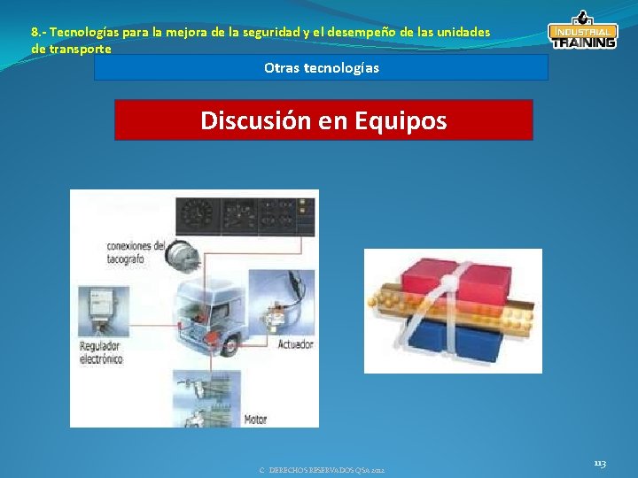 8. - Tecnologías para la mejora de la seguridad y el desempeño de las