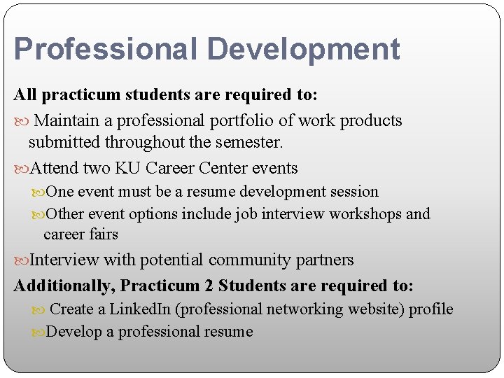 Student Practicum Examples ABSC 690 Community Health Development Practicum Syllabus Overview