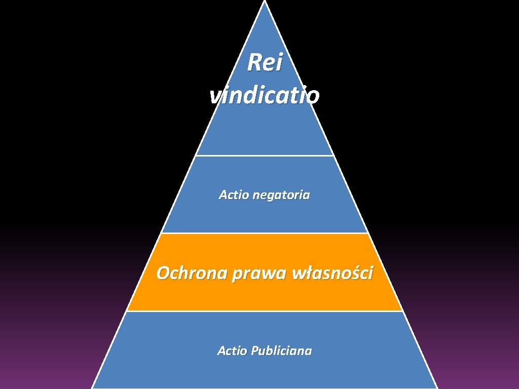 Rei vindicatio Actio negatoria Ochrona prawa własności Actio Publiciana 