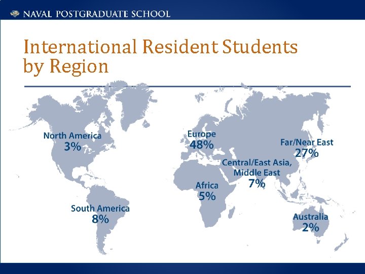 International Resident Students by Region 