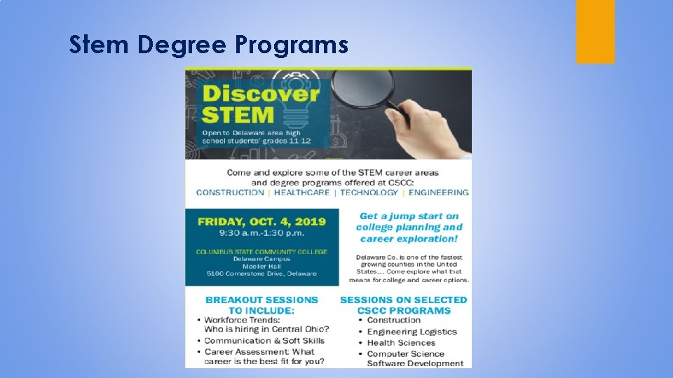 Stem Degree Programs 