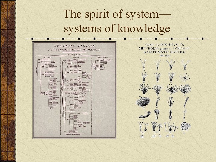 The spirit of system— systems of knowledge 