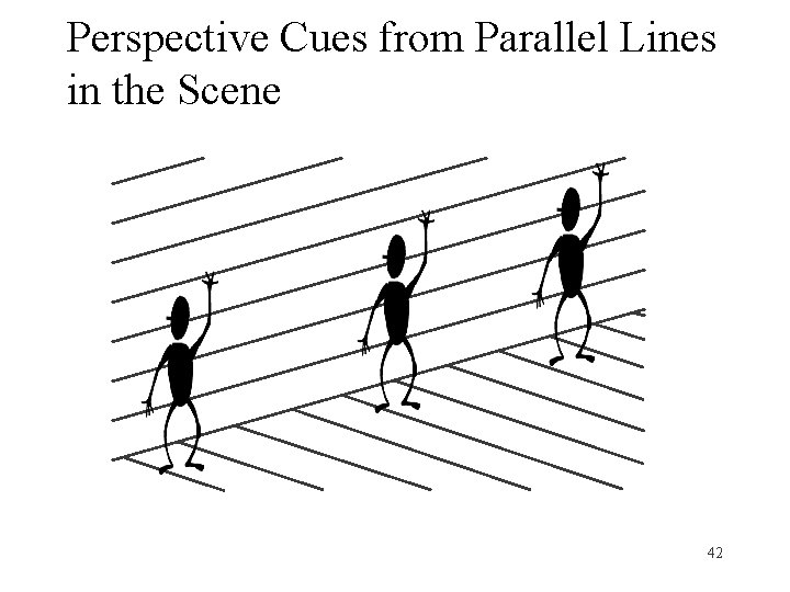 Perspective Cues from Parallel Lines in the Scene 42 