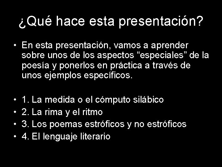 ¿Qué hace esta presentación? • En esta presentación, vamos a aprender sobre unos de