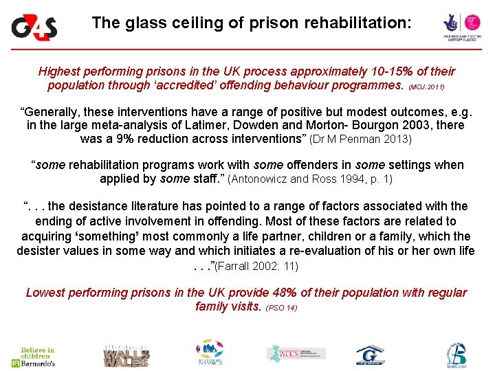 The glass ceiling of prison rehabilitation: Highest performing prisons in the UK process approximately