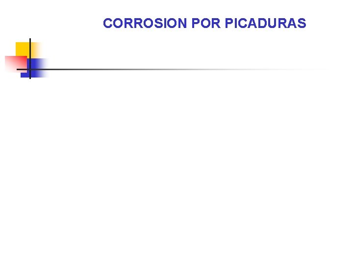 CORROSION POR PICADURAS 