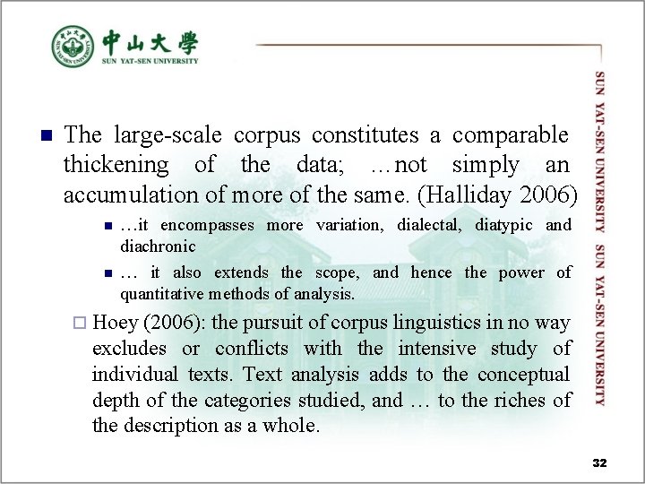 n The large-scale corpus constitutes a comparable thickening of the data; …not simply an n The large-scale corpus constitutes a comparable thickening of the data; …not simply an