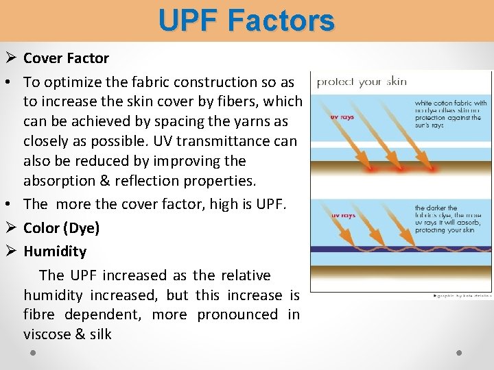 Engineering Of Fabrics For Uv Protection Presented By