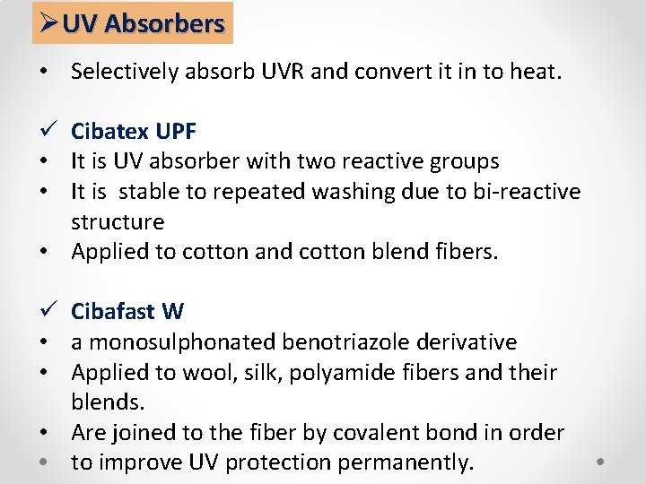 Engineering Of Fabrics For Uv Protection Presented By