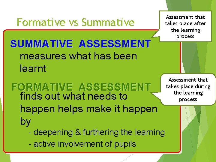 Assessment for Learning in Day to Day Teaching