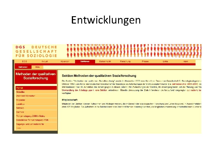 Entwicklungen 