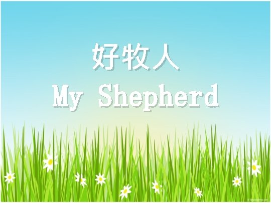 好牧人 My Shepherd 